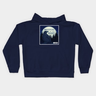 Whispers in the Night 2021 Logo (Blue) Kids Hoodie